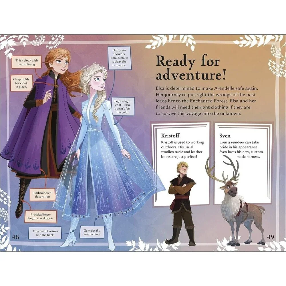 Disney Frozen II Book The Magical Guide Children's Fun Facts Kids Quiz Poster